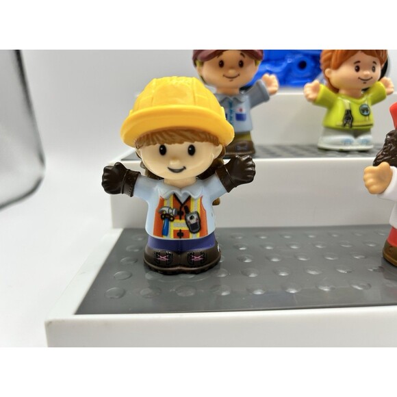 Fisher Price Little People Mixed Lot of 7 Workers Helpers Jobs Mailman & Vehicle - Picture 3 of 9